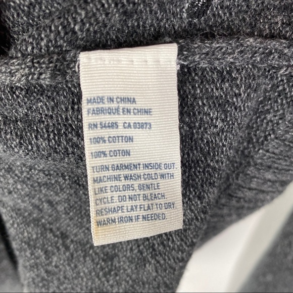 American Eagle Gray Pullover Sweater Men's Small Ribbed Hem & Cuffs Long Sleeve - Picture 8 of 8